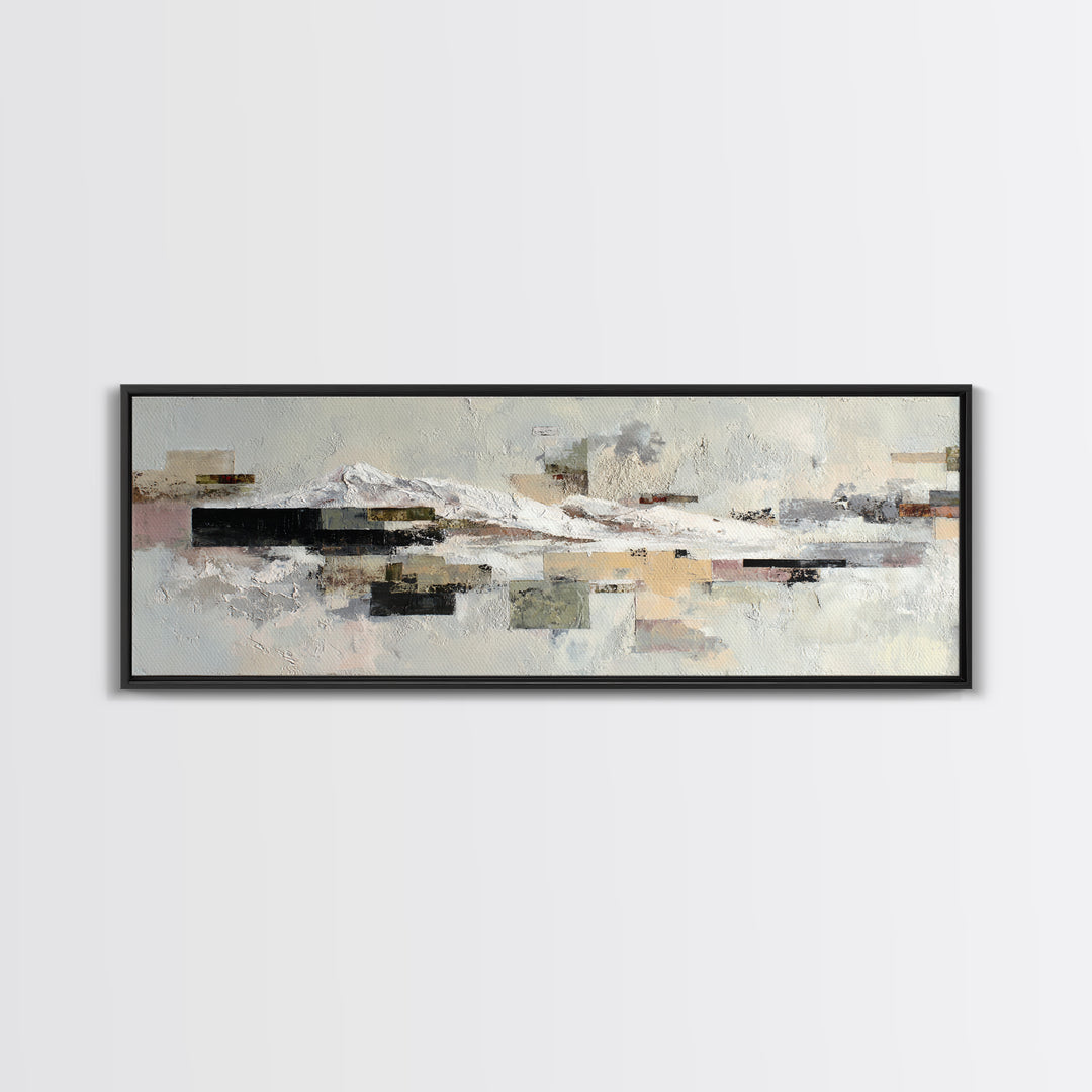 White on White Plaster Texture Study Canvas Print, Minimalist Art, Unique Wall Art, Living Room Decor, Fine Art, Minimal, MIN-3x1-8
