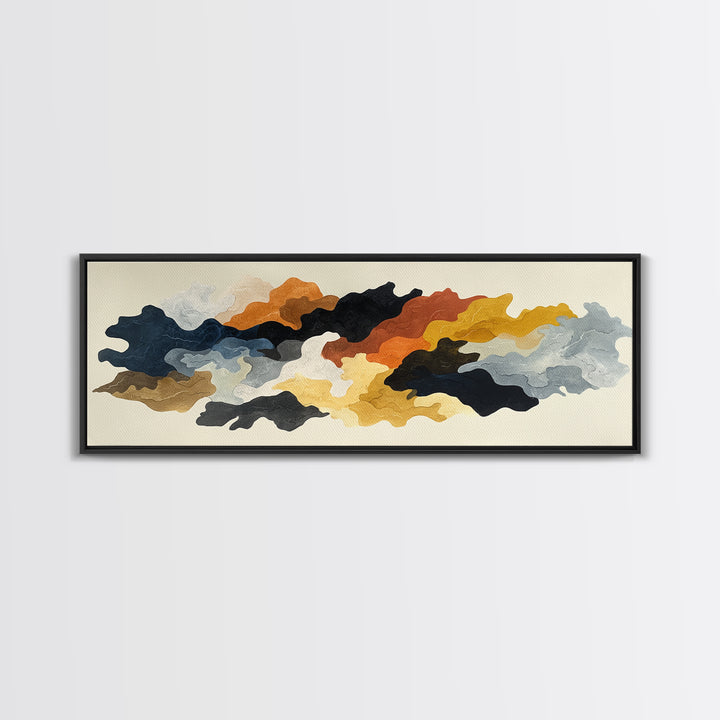 Minimal Horse Contour Framed Canvas Print, Minimalist Art, Black Art, Living Room Decor, Fine Art, Minimal, Minimalist Wall Art, MIN-3x1-82