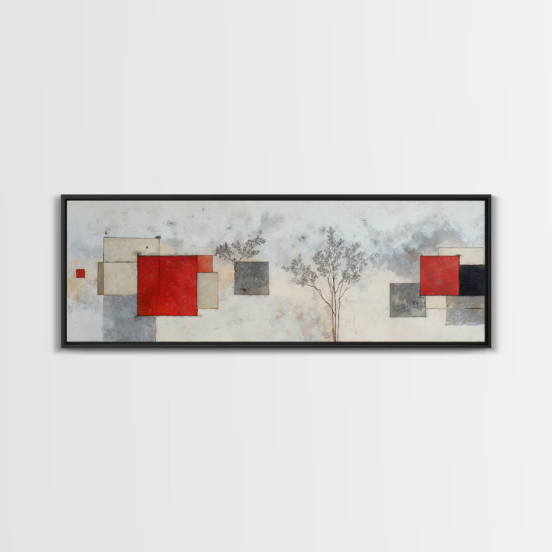 Two Overlapping Organic Shapes Canvas Print, Minimalist Art, Printables, Living Room Decor, Abstract Art, Minimal, MIN-3x1-83