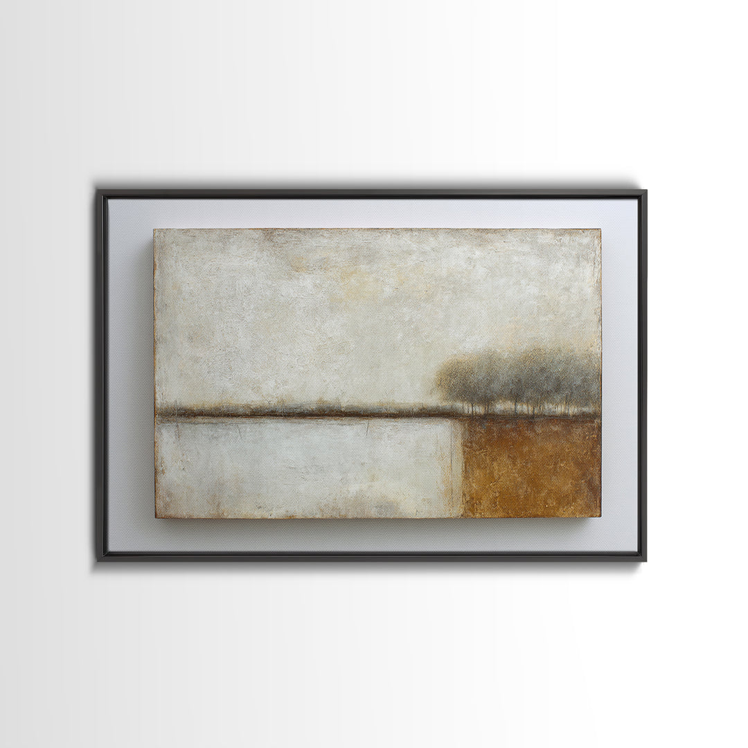 Calm Rectangle Composition Framed Canvas Print, Minimalist Art, Living Room Decor, Minimal, Modern Decor, Fine Art Print, MIN-3x2-28