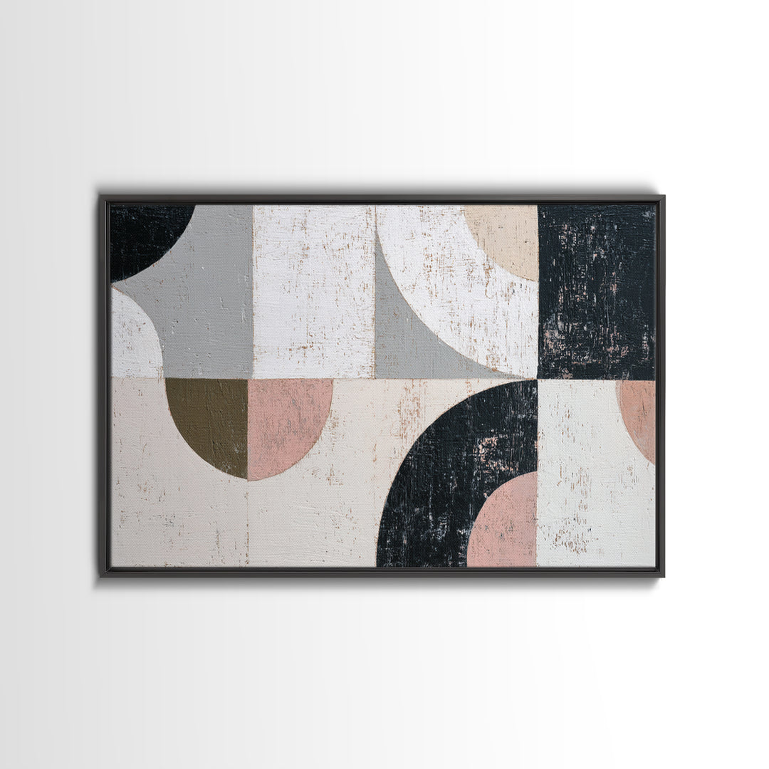 Minimal Moon over a Pale Ocean Canvas Print, Minimalist Art, Modern Art, Living Room Decor, Fine Art, Minimal, Minimalist Decor, MIN-3x2-37