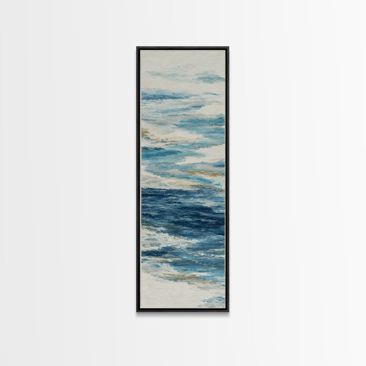 Whale Tail Rising from Misty Ocean Canvas Print, Marine Life Art, Marine Life, Living Room Decor, Fine Art, Marine, Art Print, MLA-1x3-86