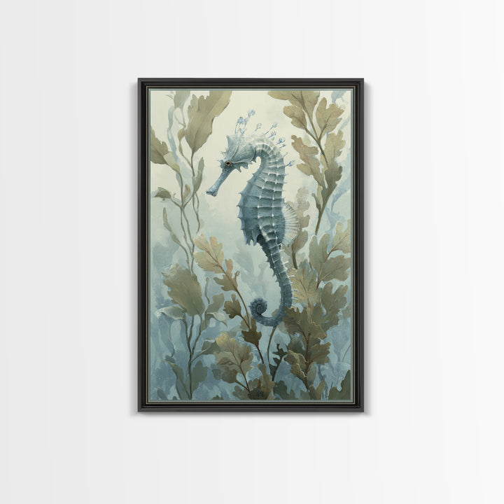 Sea Dragon Drifting Among Kelp Framed Canvas Print, Marine Life Art, Home Decor, Living Room Decor, Fine Art, Marine, MLA-2x3-25