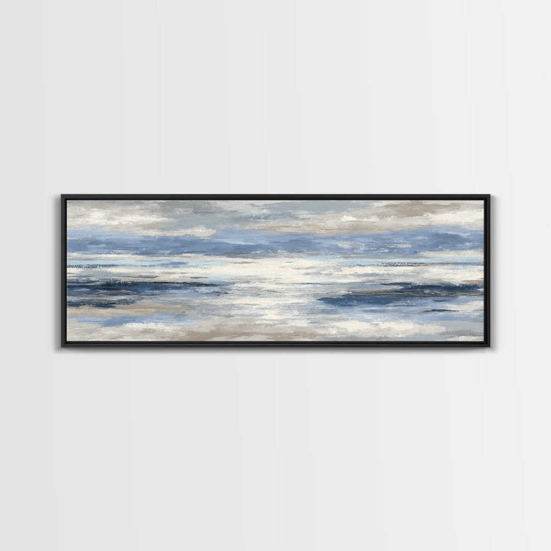 Orca Beneath Northern Lights Canvas Print, Marine Life Art, Statement Artwork, Living Room Decor, Marine, Coastal Wall Art, MLA-3x1-48