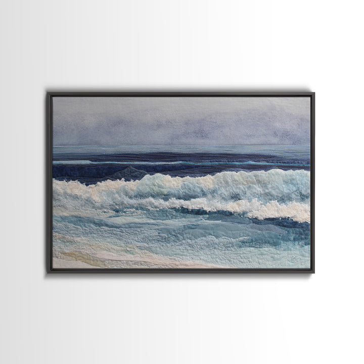 Orca Beneath Northern Lights Framed Canvas Print, Marine Life Art, Contemporary Art, Living Room Decor, Fine Art, Marine, MLA-3x2-36