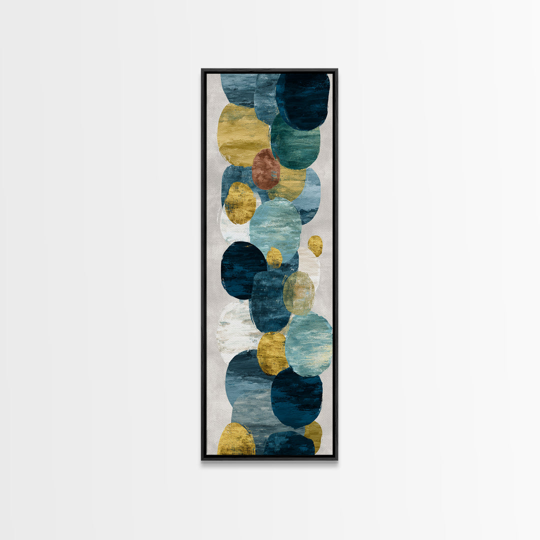 Teal Sofa Era Abstract Pattern Without Furniture Canvas Print, Midcentury Modern Art, Mid Century Modern, Living Room Decor, MMA-1x3-60