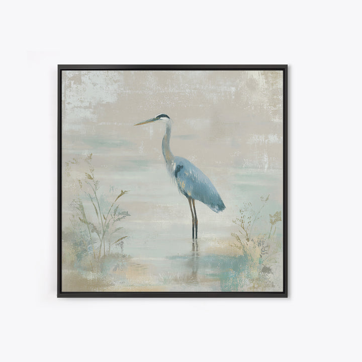 Blue Heron Standing Canvas Print, Medical Office Art, Educational Poster, Office Decor, Fine Art, Calm, Fine Art Print, MOA-1x1-14
