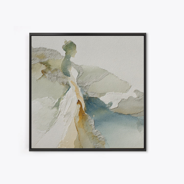 Simple Line Figure Canvas Print, Medical Office Art, Anatomy Wall Art, Office Decor, Fine Art, Calm, Neuroscience Art, MOA-1x1-18