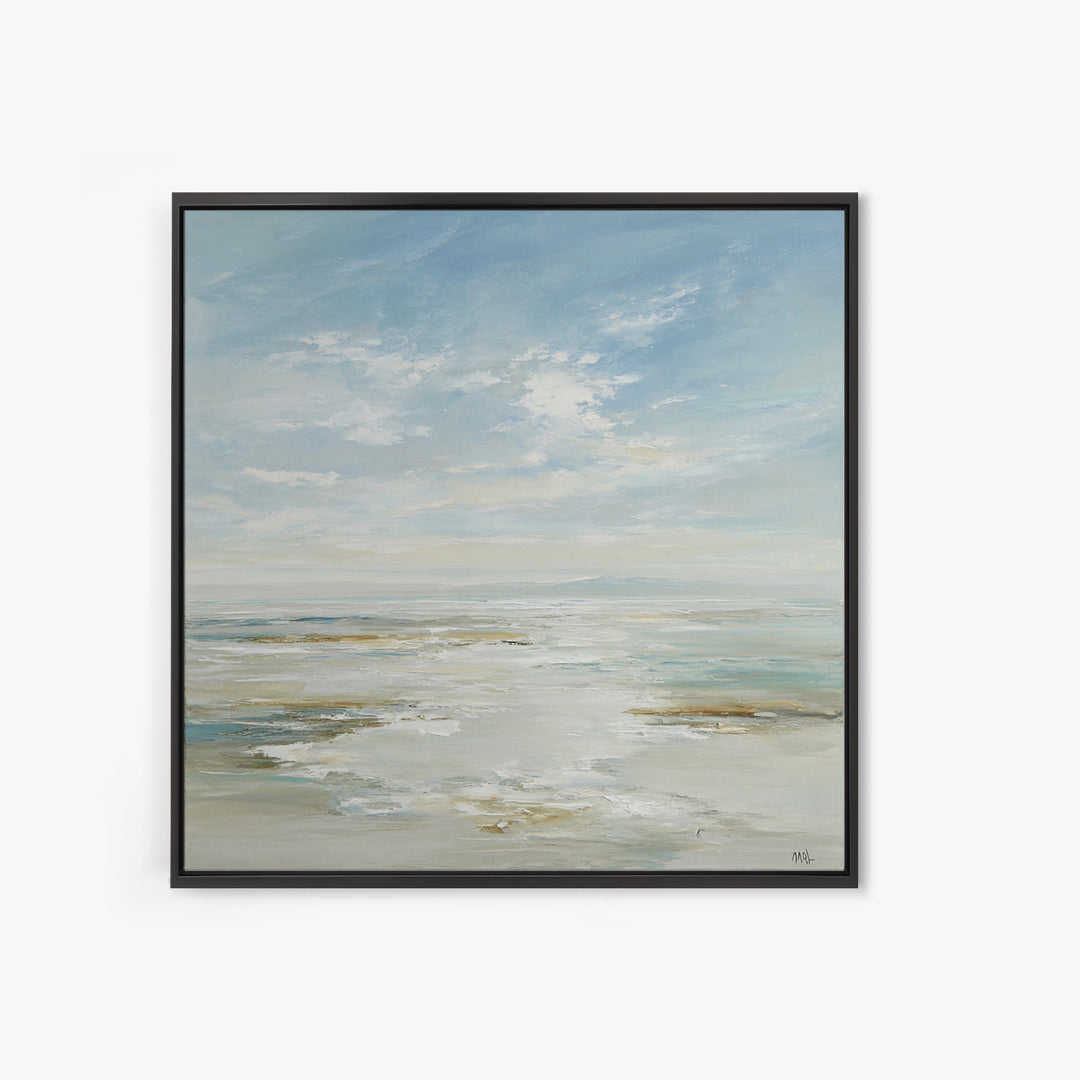 Peaceful Ocean Horizon Framed Canvas Print, Medical Office Art, Printable Art, Office Decor, Fine Art, Calm, Medical Wall Art, MOA-1x1-28