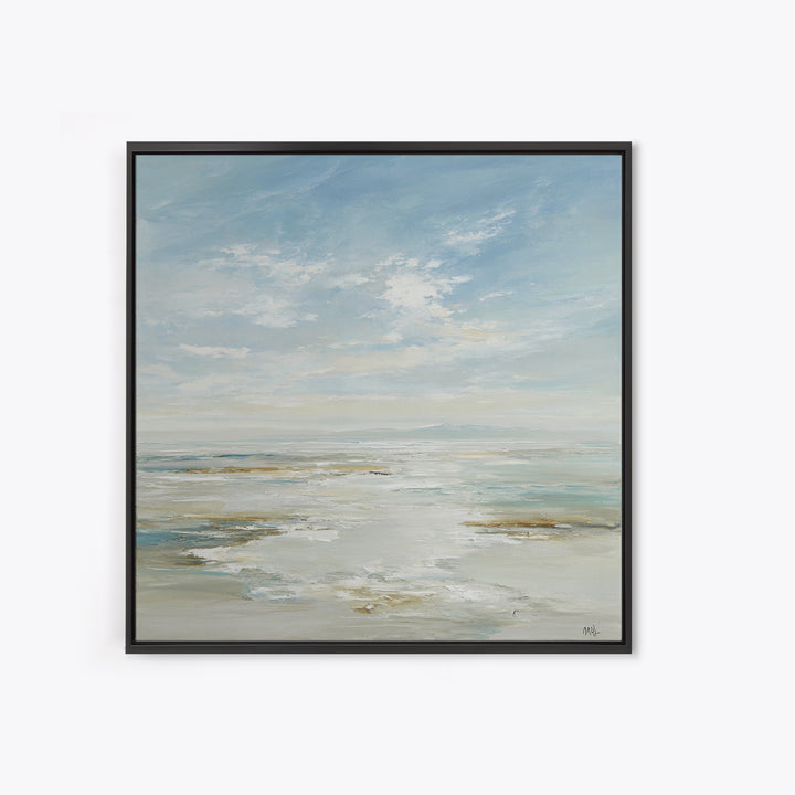 Peaceful Ocean Horizon Framed Canvas Print, Medical Office Art, Printable Art, Office Decor, Fine Art, Calm, Medical Wall Art, MOA-1x1-28
