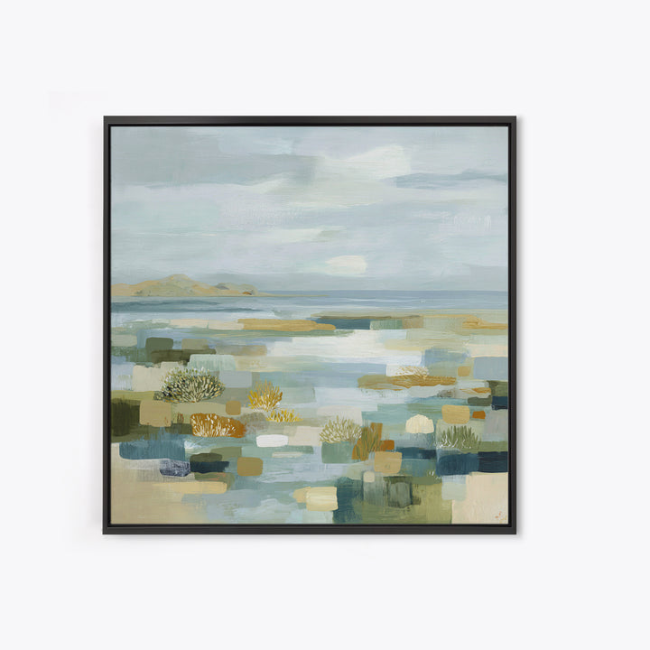 Clean Geometric Composition Framed Canvas Print, Medical Office Art, Biology Art, Office Decor, Abstract Art, Calm, Art Print, MOA-1x1-34