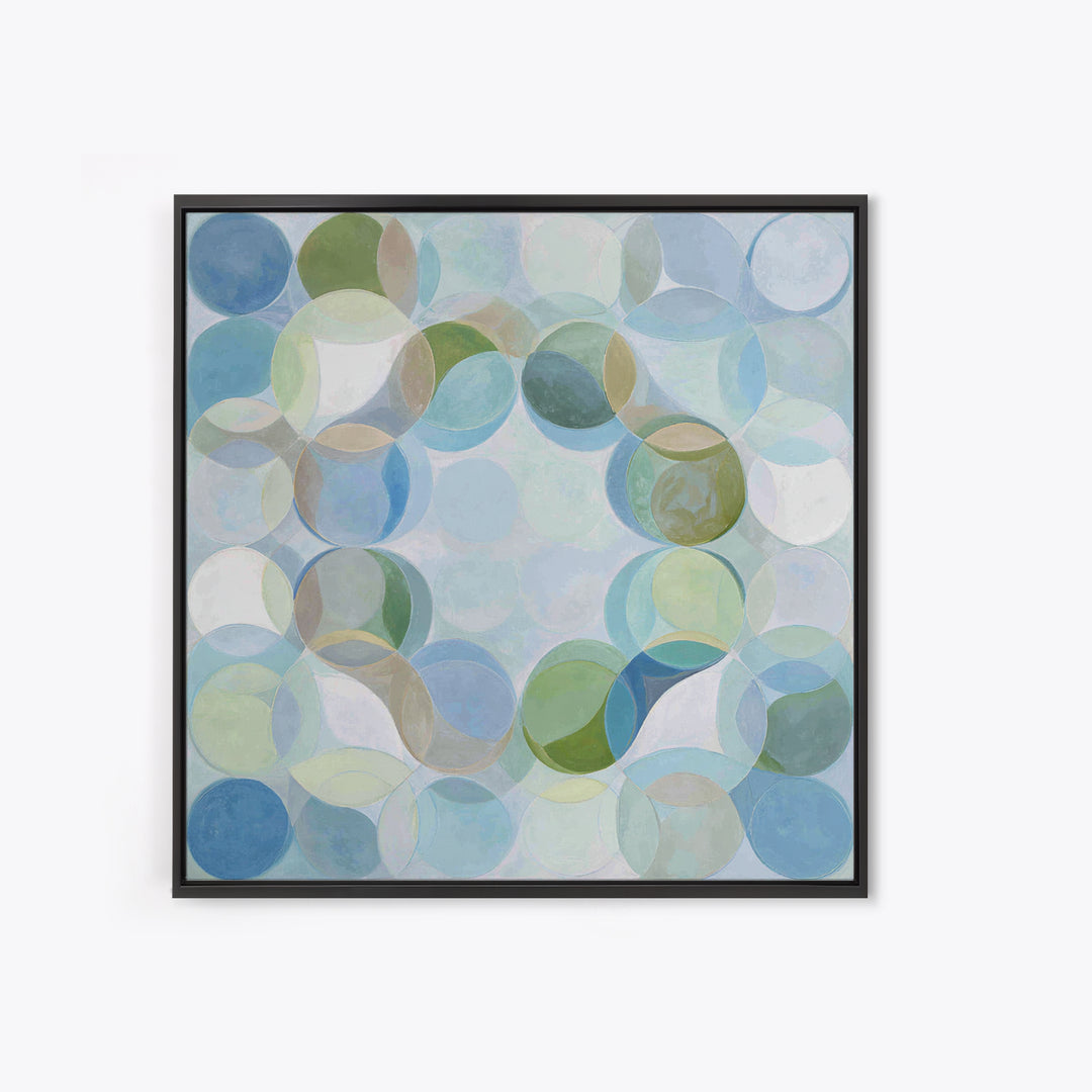 Abstract Cells and Circles as Soothing Pattern Canvas Print, Medical Office Art, Science Art, Office Decor, Abstract Art, Calm, MOA-1x1-5