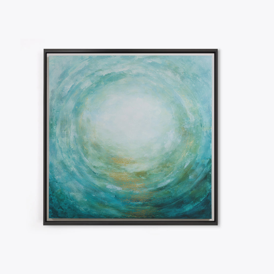 Abstract Healing Spiral Framed Canvas Print, Medical Office Art, Medical School, Office Decor, Fine Art, Calm, Minimalist Decor, MOA-1x1-63