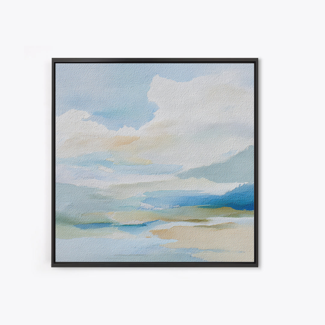 Sky and Cloud Scene Canvas Print, Medical Office Art, Textured Painting, Office Decor, Fine Art, Calm, Minimalist Art, MOA-1x1-81