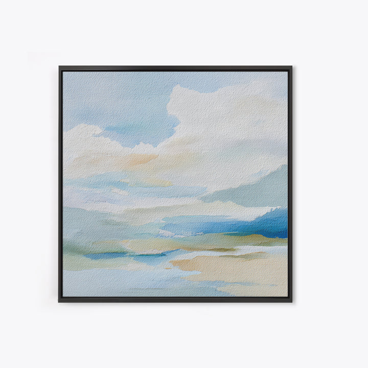 Sky and Cloud Scene Canvas Print, Medical Office Art, Textured Painting, Office Decor, Fine Art, Calm, Minimalist Art, MOA-1x1-81