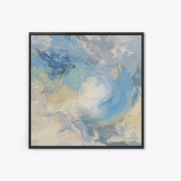 Calming Blue Abstract Canvas Print, Medical Office Art, Wall Art, Office Decor, Fine Art, Calm, Printable Card, Medical Art, MOA-1x1-97
