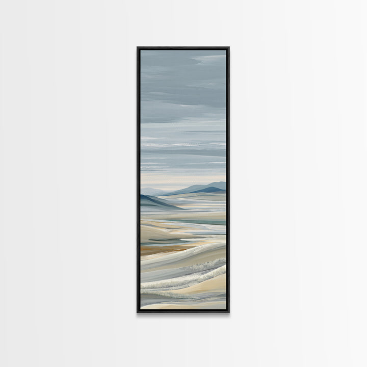 Large Neutral Landscape Canvas Print, Medical Office Art, Healthcare Wall Art, Office Decor, Oil Painting, Calm, Gallery Decor, MOA-1x3-100