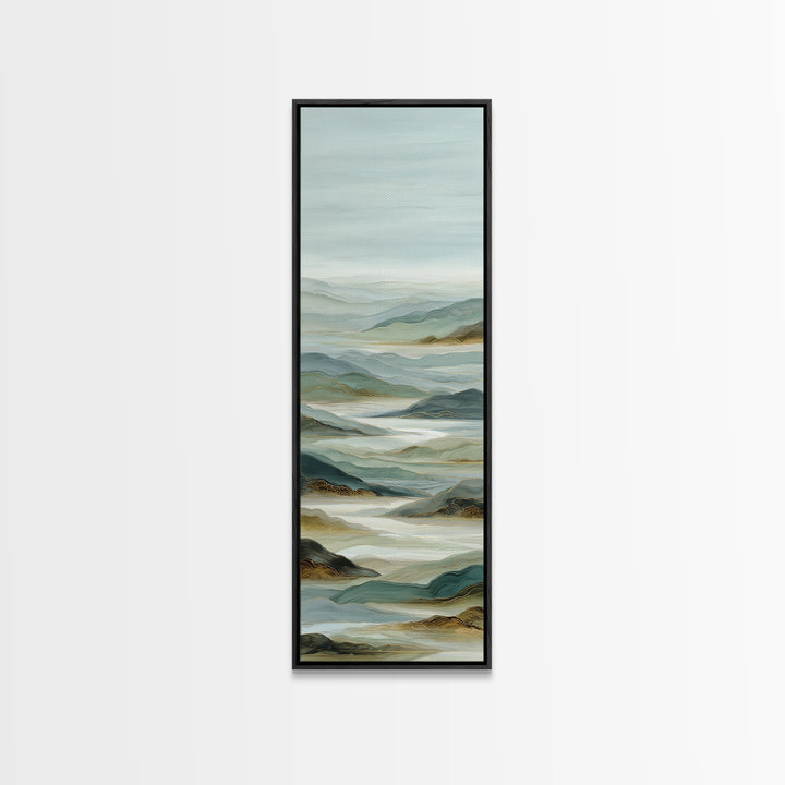 Large Neutral Landscape Framed Canvas Print, Medical Office Art, Fine Art Print, Office Decor, Oil Painting, Calm, Wall Decor, MOA-1x3-4