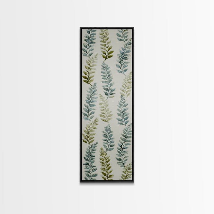 Minimal Green Fern Specimen Canvas Print, Medical Office Art, Contemporary Art, Office Decor, Fine Art, Calm, Animal Art, MOA-1x3-44