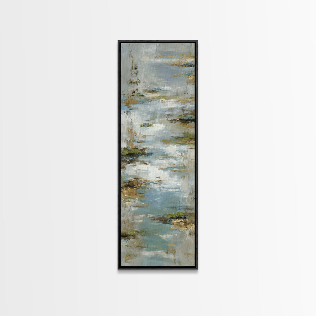 Simple Line Figure Framed Canvas Print, Medical Office Art, Heart Anatomy Print, Office Decor, Oil Painting, Calm, MOA-1x3-54
