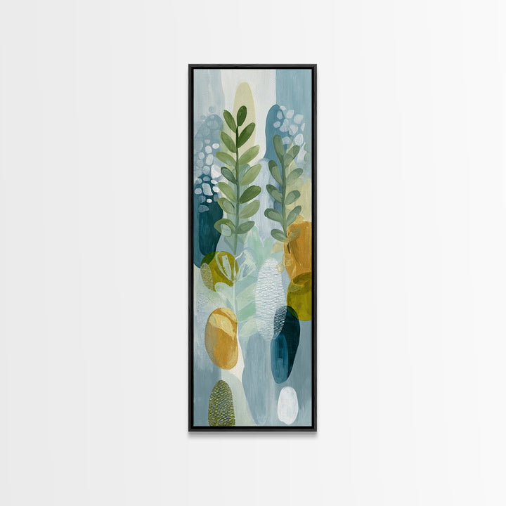 Fresh Citrus and Leaves for Bright Optimism Canvas Print, Medical Office Art, Digital Art, Office Decor, Abstract Art, Calm, MOA-1x3-60