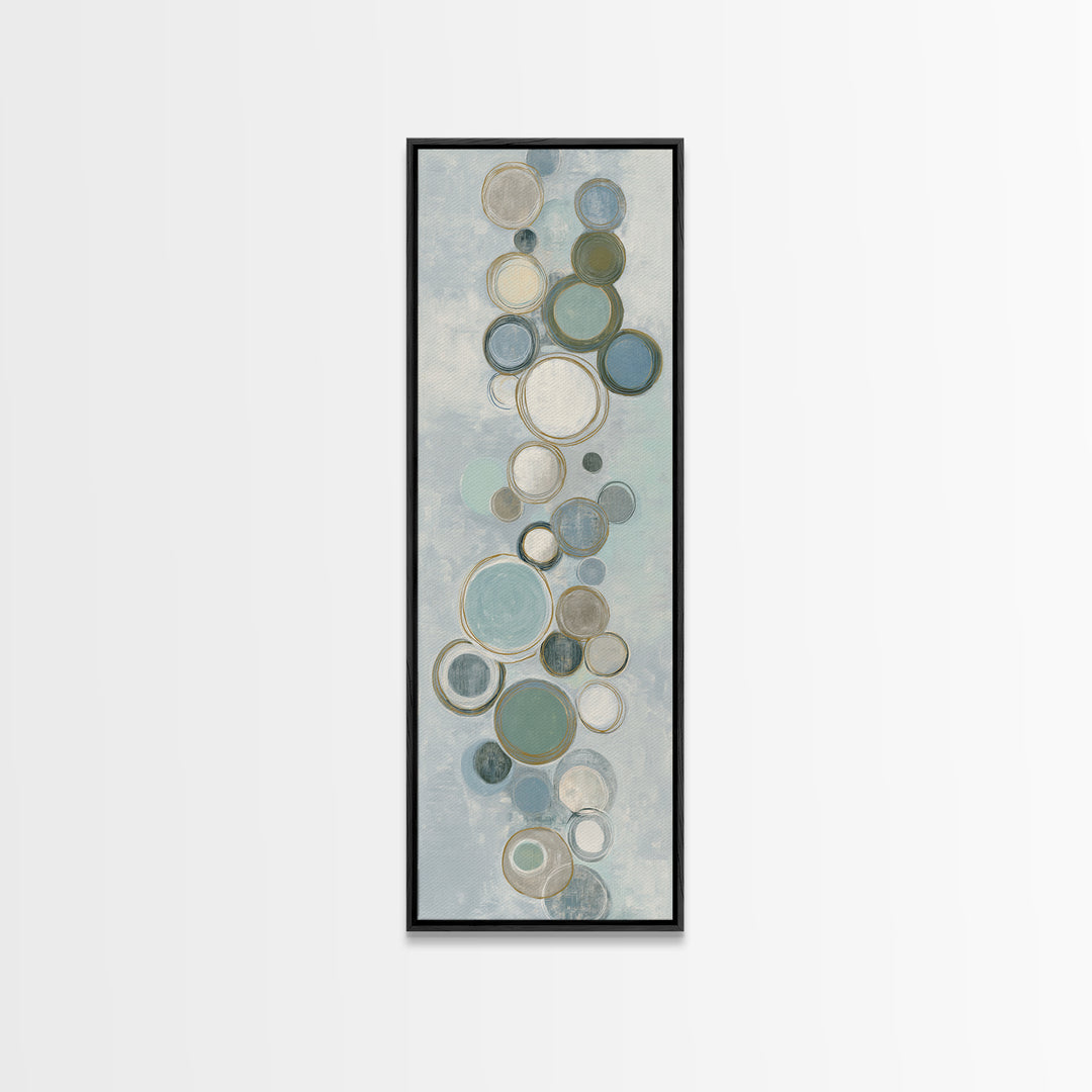 Abstract Cells and Circles as Soothing Pattern Canvas Print, Medical Office Art, Office Decor, Abstract Art, Calm, MOA-1x3-65