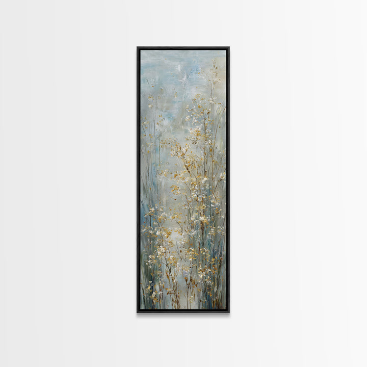 Sunlit Meadow with Wildflowers and Calm Mood Canvas Print, Medical Office Art, Animal Art, Office Decor, Fine Art, Calm, MOA-1x3-72