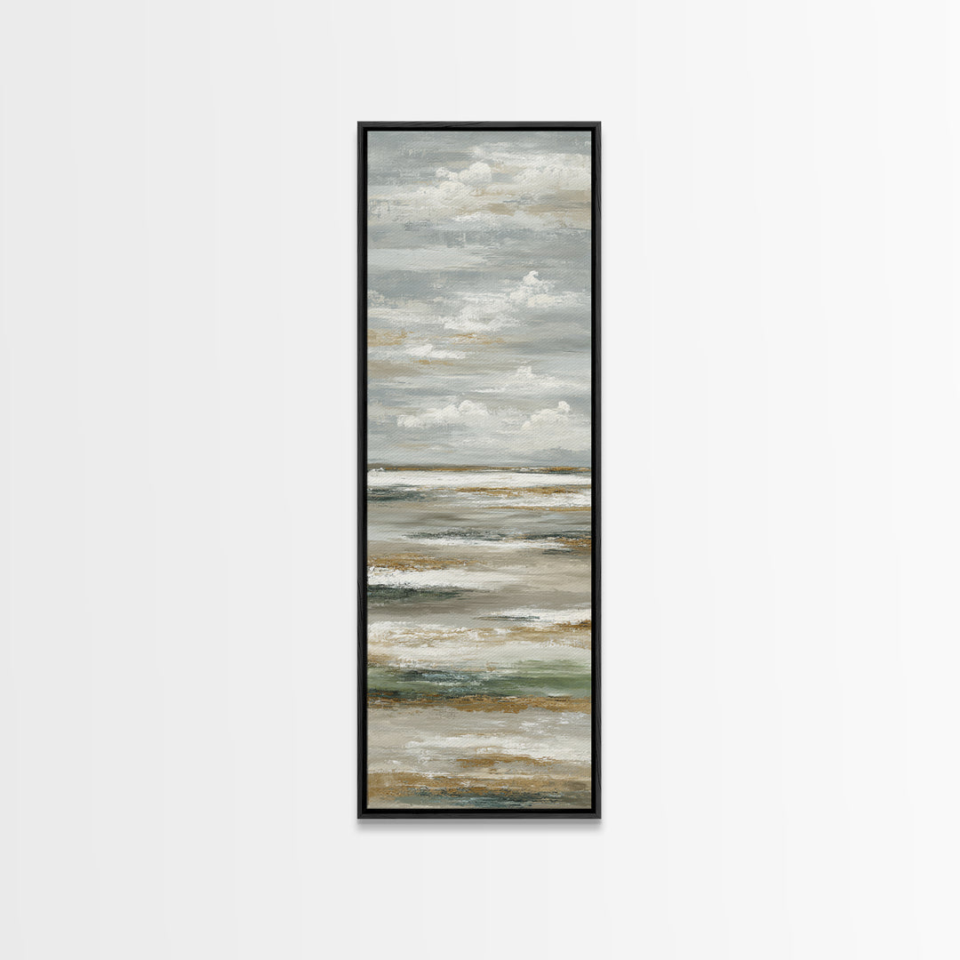 Large Neutral Landscape Framed Canvas Print, Medical Office Art, Printable Card, Office Decor, Fine Art, Calm, School Nurse Art, MOA-1x3-76