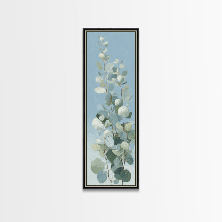 Botanical Eucalyptus Branch Framed Canvas Print, Medical Office Art, Heart Anatomy Print, Office Decor, Fine Art, Calm, MOA-1x3-87