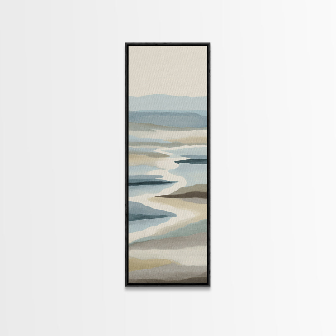 Peaceful Ocean Horizon Canvas Print, Medical Office Art, Medical Decor, Office Decor, Calm, Science Art, Neuroscience Art, MOA-1x3-88