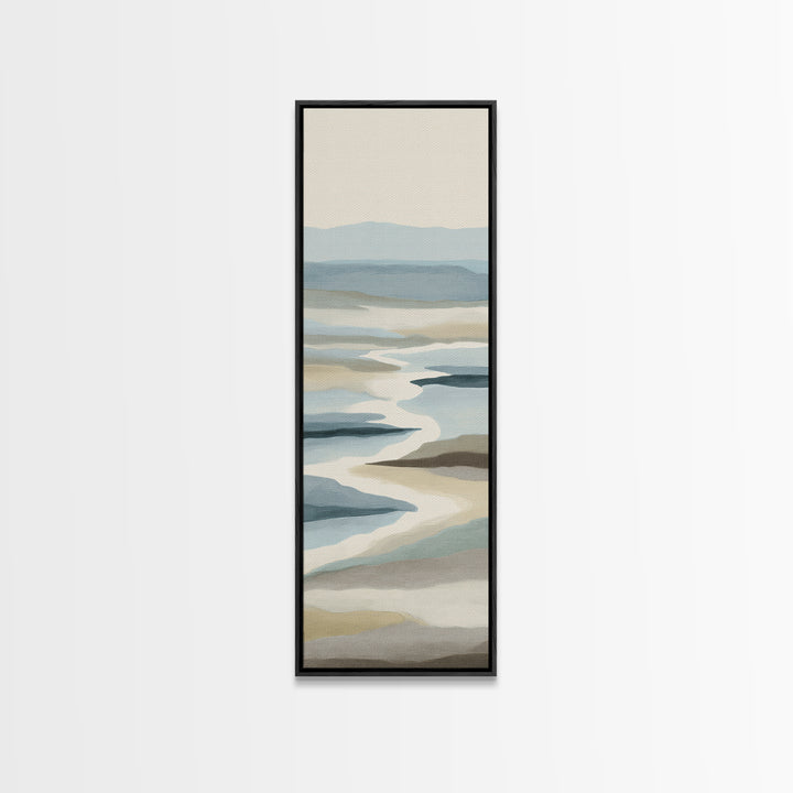 Peaceful Ocean Horizon Canvas Print, Medical Office Art, Medical Decor, Office Decor, Calm, Science Art, Neuroscience Art, MOA-1x3-88