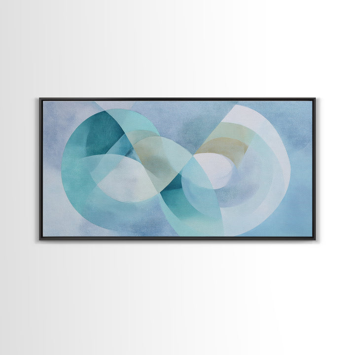 Abstract Healing Spiral Framed Canvas Print, Medical Office Art, Healthcare Wall Art, Office Decor, Abstract Art, Calm, MOA-2x1-11