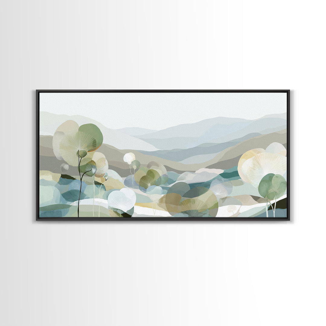 Clean Geometric Composition Framed Canvas Print, Medical Office Art, Luxury Decor, Office Decor, Calm, Digital Wall Art, MOA-2x1-30