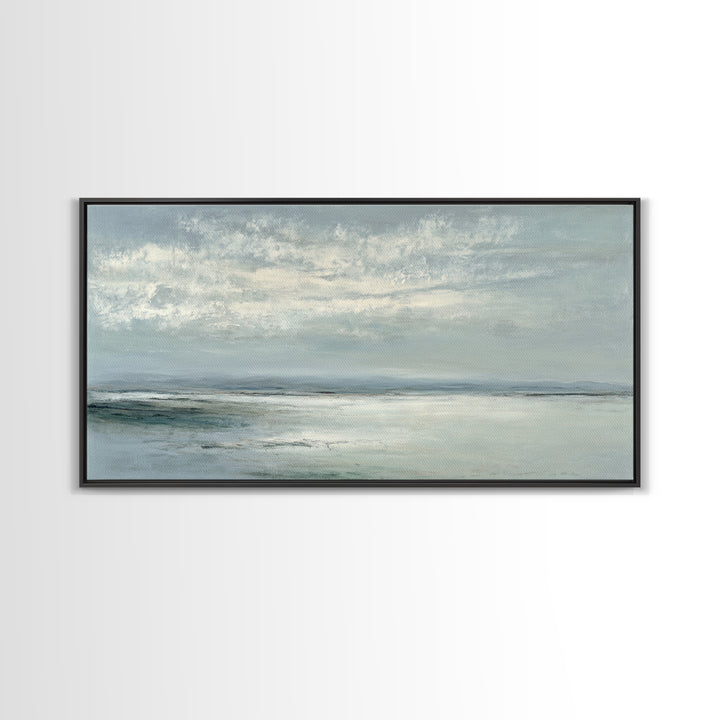 Large Neutral Landscape Canvas Print, Medical Office Art, Wall Art, Office Decor, Watercolor Art, Calm, Printable Card, MOA-2x1-36