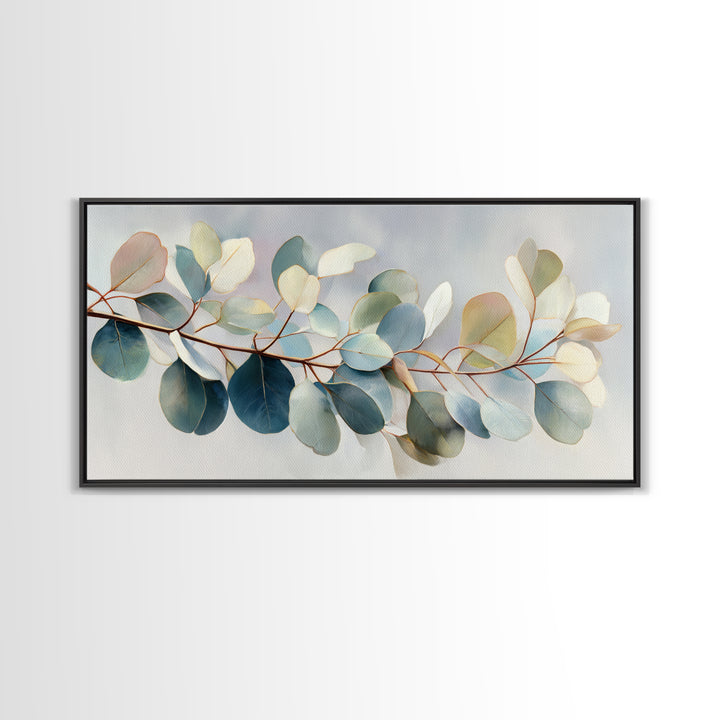 Botanical Eucalyptus Branch Canvas Print, Medical Office Art, Animal Art, Office Decor, Watercolor Art, Calm, MOA-2x1-47