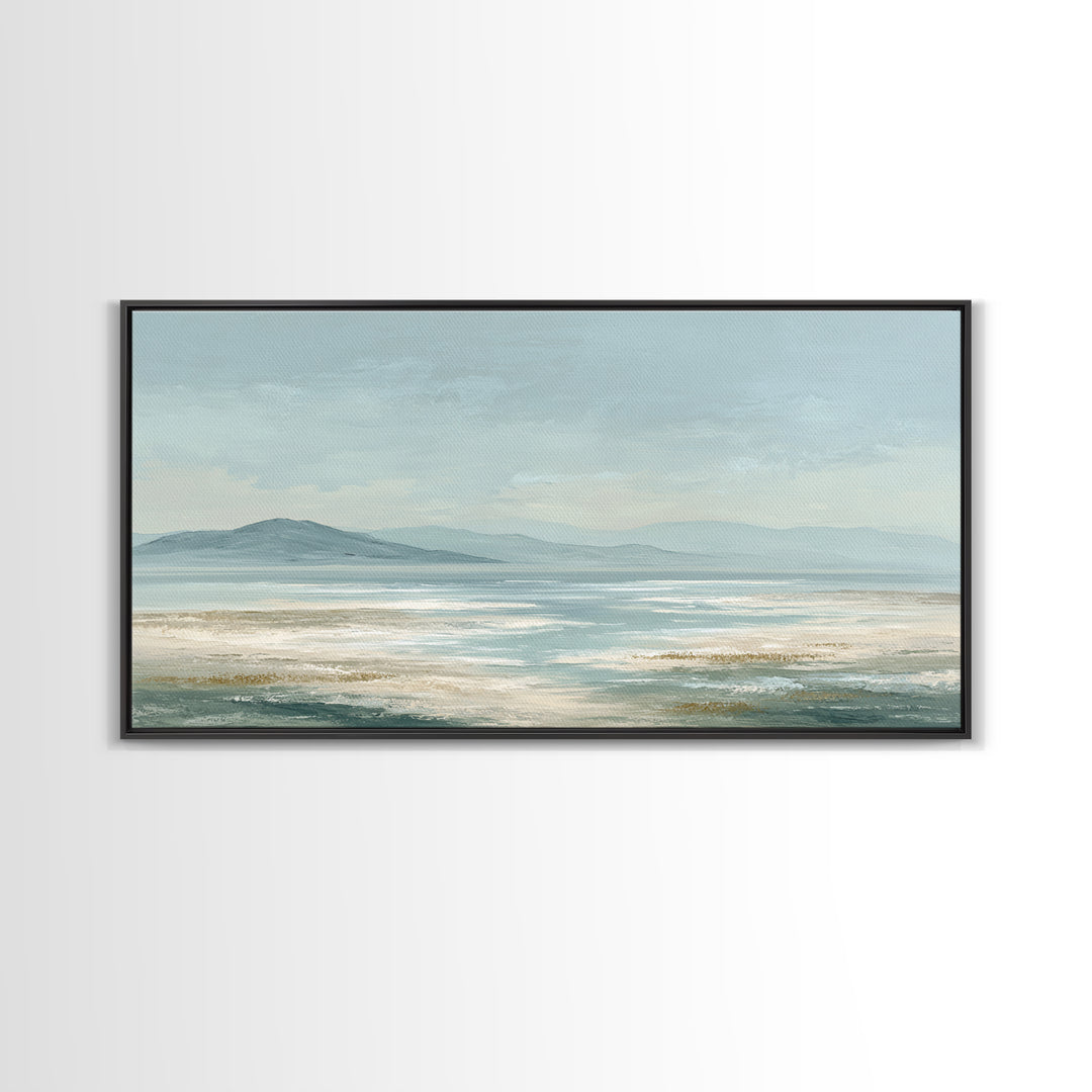 Peaceful Ocean Horizon Canvas Print, Medical Office Art, Digital Art, Office Decor, Calm, Medical Decor, Anatomy Wall Art, MOA-2x1-48