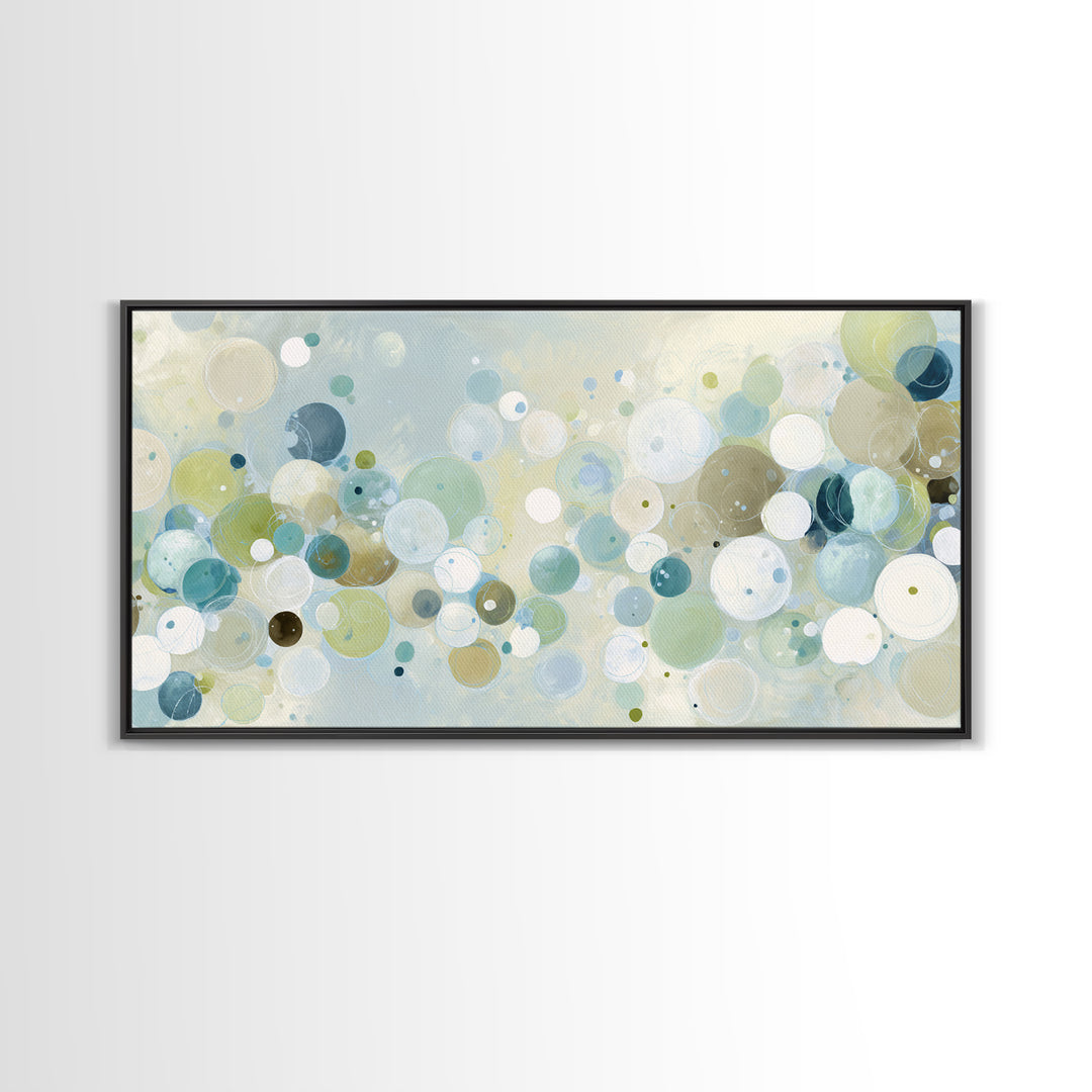 Abstract Cells and Circles as Soothing Pattern Canvas Print, Medical Office Art, Printable Art, Office Decor, Abstract Art, MOA-2x1-49