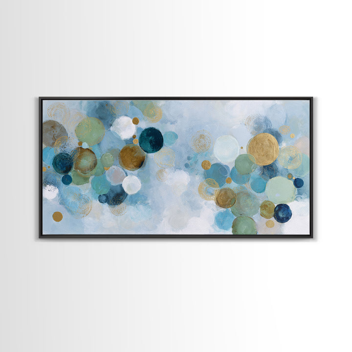 Abstract Cells and Circles as Soothing Pattern Canvas Print, Medical Office Art, Printable Art, Office Decor, Abstract Art, MOA-2x1-73