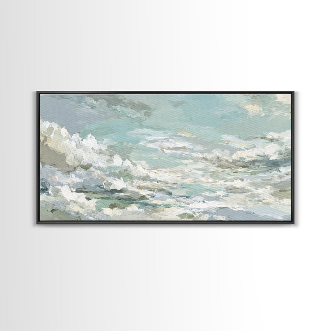 Sky and Cloud Scene Canvas Print, Medical Office Art, Medical Student Gift, Office Decor, Oil Painting, Calm, Anatomy Poster, MOA-2x1-77