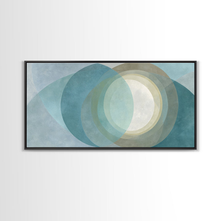 Abstract Healing Spiral Framed Canvas Print, Medical Office Art, Contemporary Art, Office Decor, Fine Art, Calm, Animal Art, MOA-2x1-83