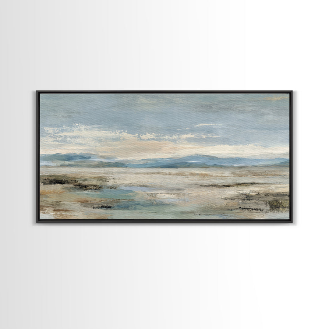 Large Neutral Landscape Framed Canvas Print, Medical Office Art, Brain Poster, Office Decor, Fine Art, Calm, Medical School, MOA-2x1-84