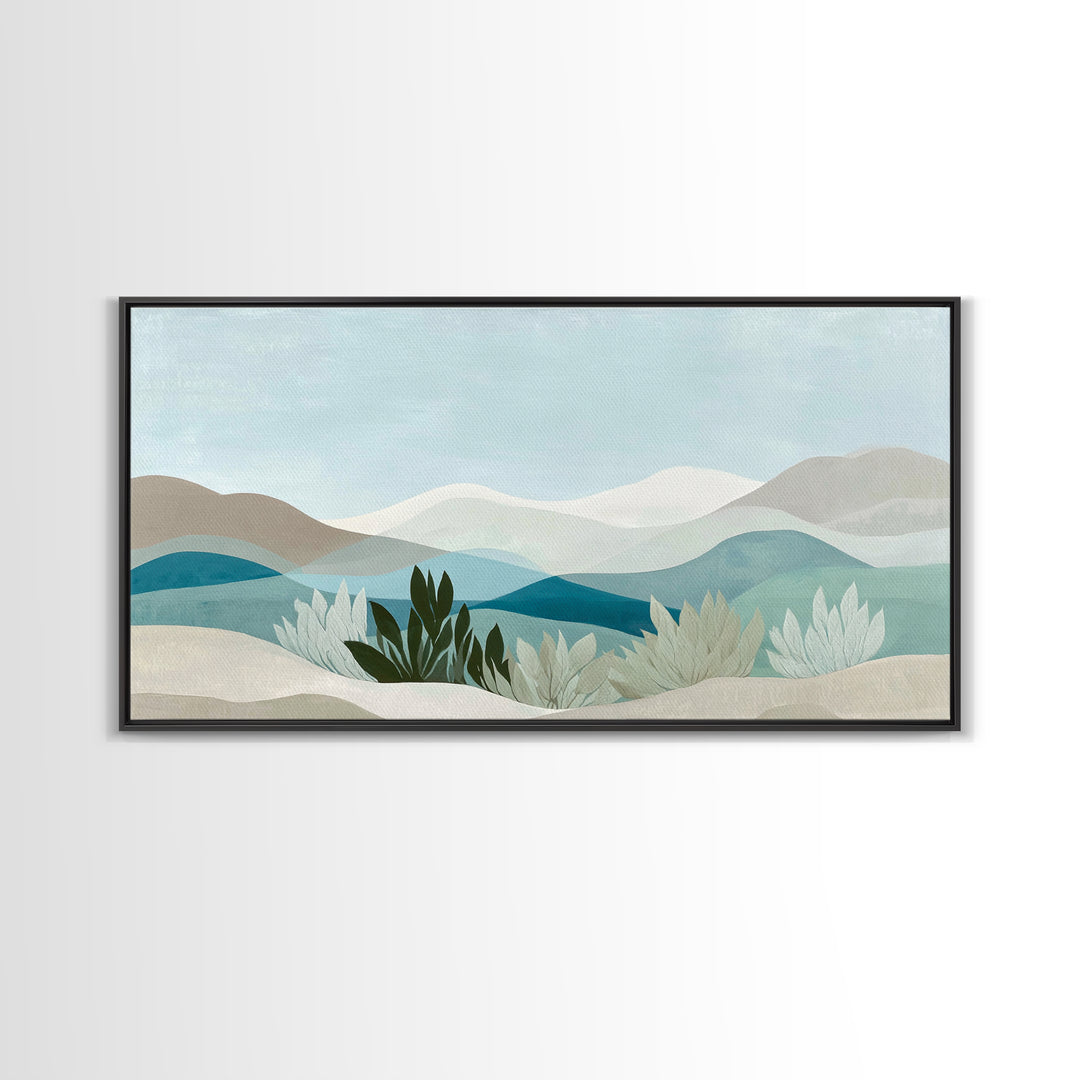 Simple Line Figure Framed Canvas Print, Medical Office Art, Home Decor, Office Decor, Calm, Medical Art, Medical Office Decor, MOA-2x1-86