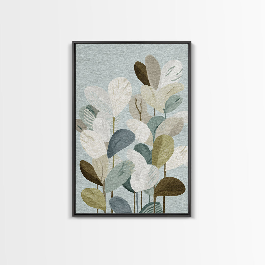 Clean Geometric Composition Framed Canvas Print, Medical Office Art, Room Decor, Office Decor, Abstract Art, Calm, MOA-2x3-18