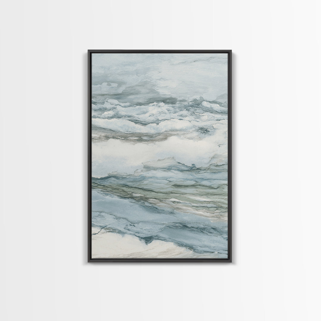 Subtle Marble Texture Framed Canvas Print, Medical Office Art, Science Art, Office Decor, Fine Art, Calm, Textured Painting, MOA-2x3-3