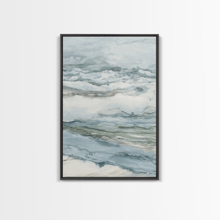 Subtle Marble Texture Framed Canvas Print, Medical Office Art, Science Art, Office Decor, Fine Art, Calm, Textured Painting, MOA-2x3-3