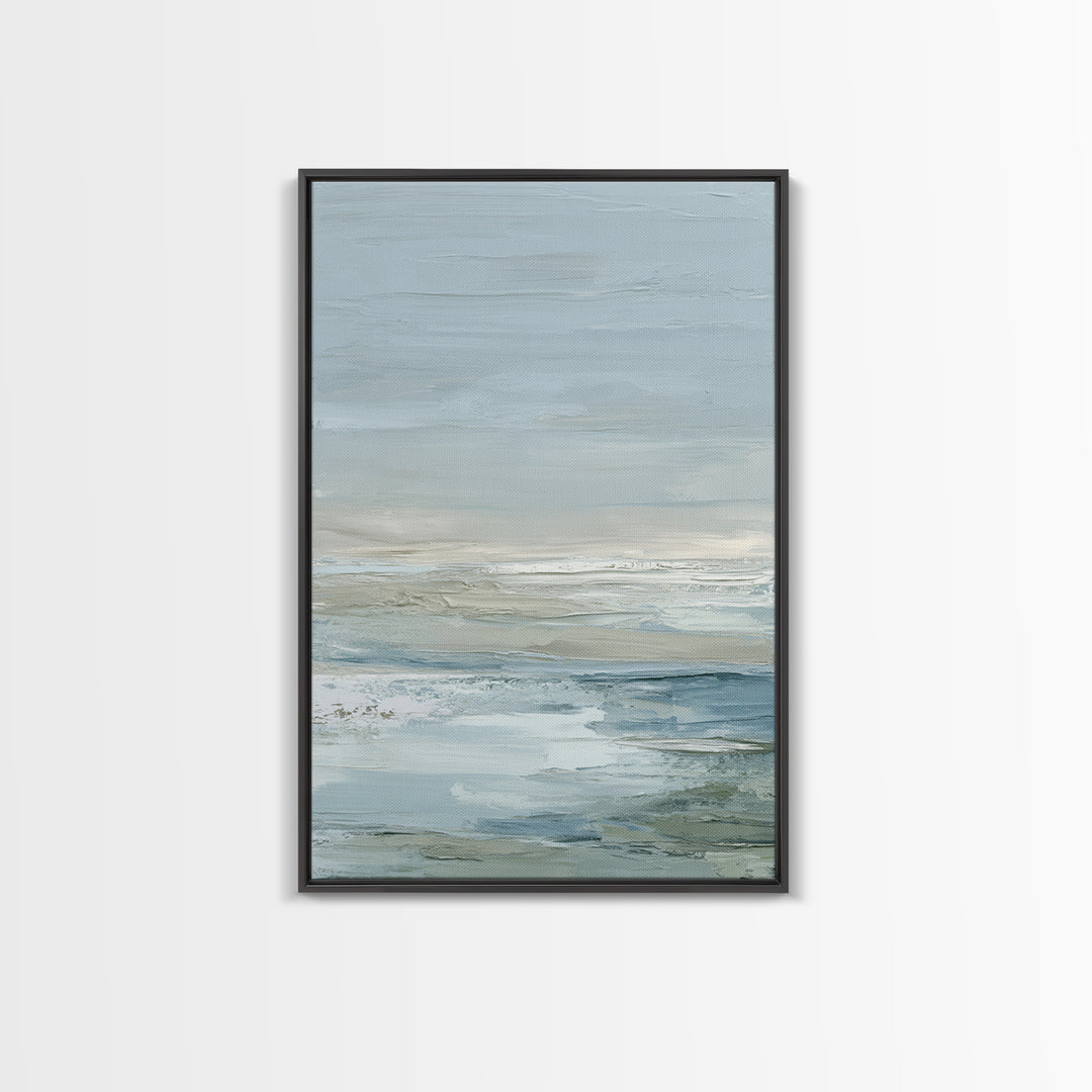 Soft Mountain Landscape Framed Canvas Print, Medical Office Art, Contemporary Art, Office Decor, Fine Art, Calm, Animal Art, MOA-2x3-34