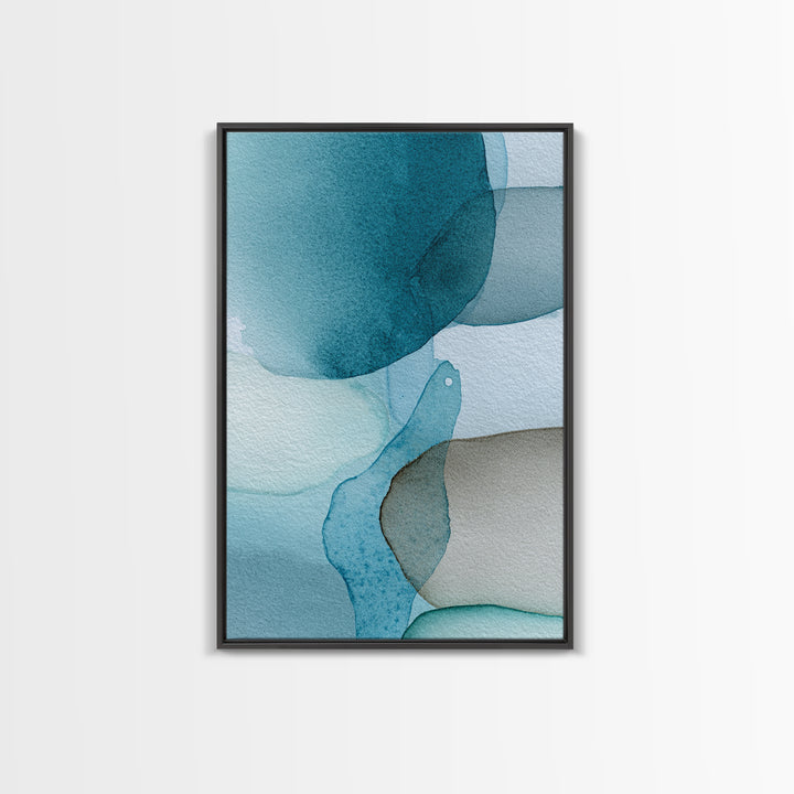 Calming Blue Abstract Canvas Print, Medical Office Art, Medical Art, Office Decor, Fine Art, Calm, Biology Art, Nurse Wall Art, MOA-2x3-57