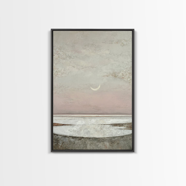 Peaceful Ocean Horizon Framed Canvas Print, Medical Office Art, Wall Art, Office Decor, Fine Art, Calm, Printable Card, MOA-2x3-60