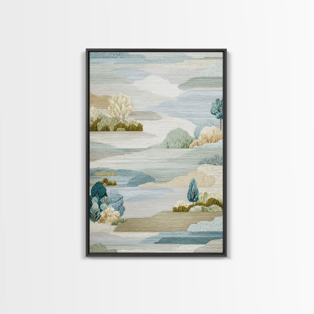 Clean Geometric Composition Canvas Print, Medical Office Art, Home Decor, Office Decor, Calm, Medical Art, Medical Decor, MOA-2x3-66