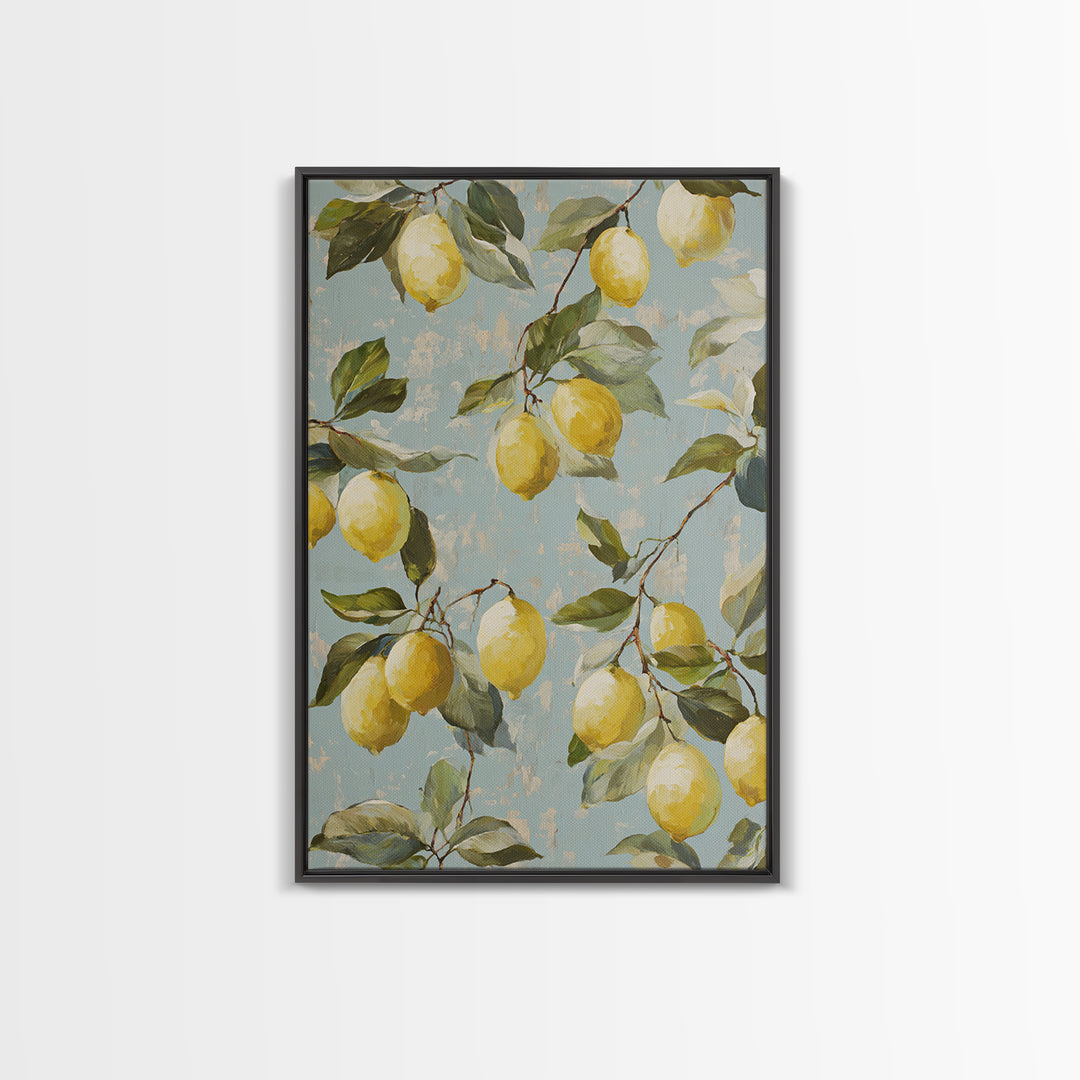 Fresh Citrus and Leaves for Bright Optimism Canvas Print, Medical Office Art, Office Decor, Calm, Medical Wall Art, MOA-2x3-80